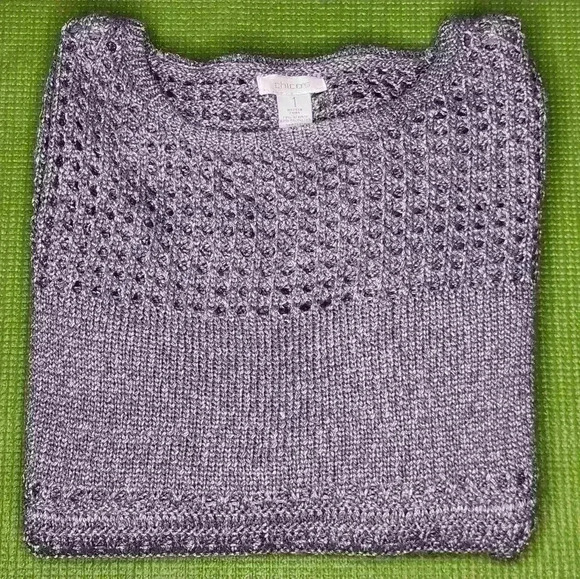 Chico's women's long sleeve slip-on sweater size M - Picture 8 of 9